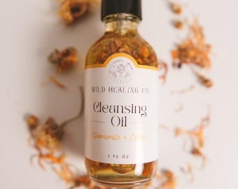 Citrus Reinigungsöl | Kräuter Gesichtsreiniger | Natürlicher Make-up-Entferner | Kamille & Ringelblume | Öl-Reiniger