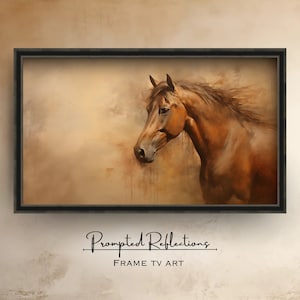 Brown Horse | Oil Painting Art | Digital Download | Horse Painting