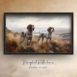 Vintage Gemälde von Hunden | Kunst DIGITAL Print | Jagdhunde