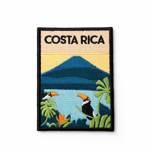 Costa Rica Embroidery 3" Travel Patch - Iron On Central America Country City Souvenir