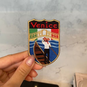 Venice Italy Embroidery Patch - Iron On, Sew On, Travel Patch