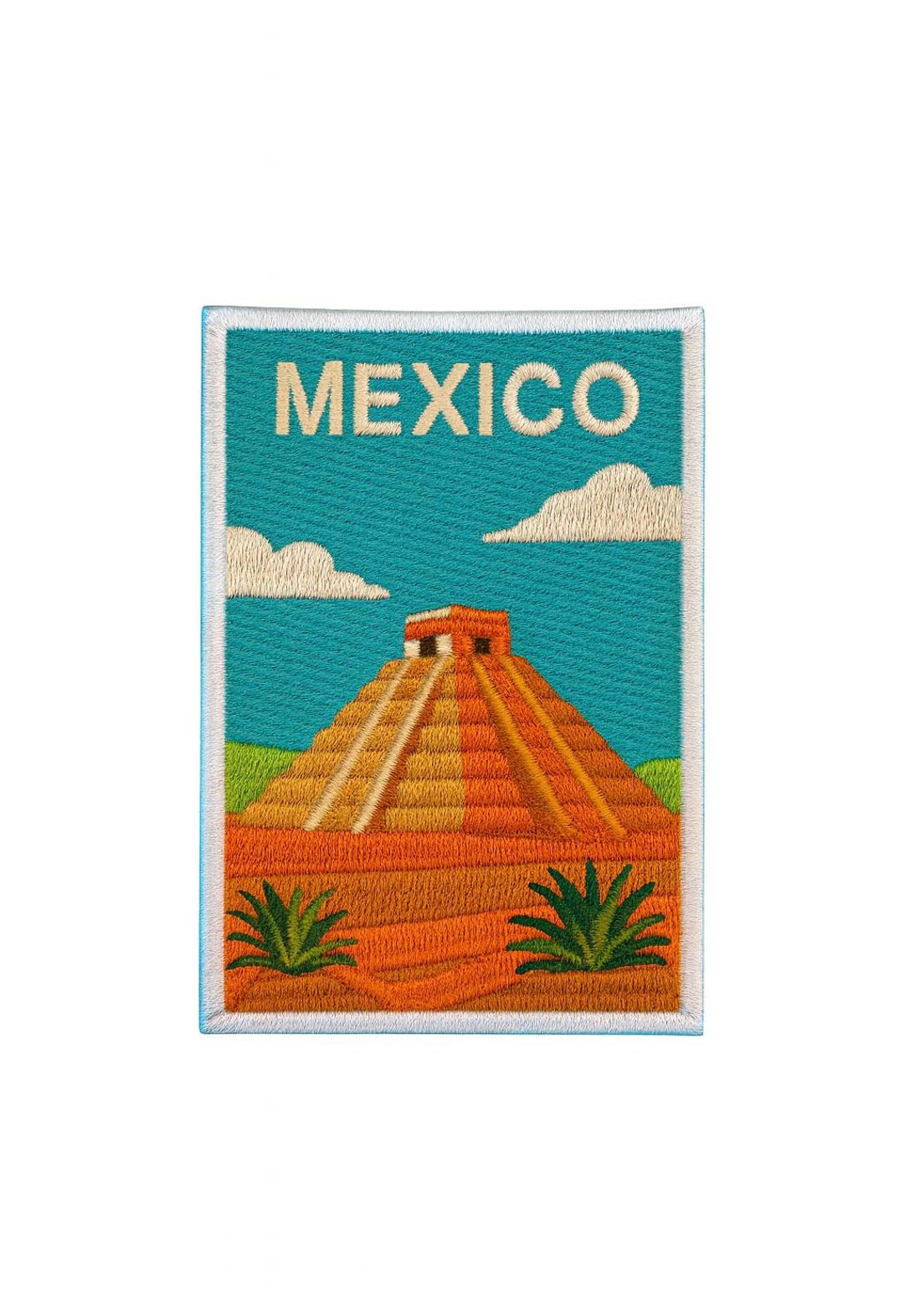 メキシコ刺繍 3インチ トラベルパッチ - アイロン接着 北米 カンクン