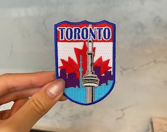 Toronto Canada Embroidery Patch - Iron On, Sew On, Travel Patch