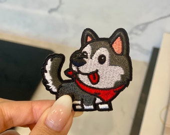 Écusson de broderie Husky - thermocollant, couture, écussons kawaii, écusson animal, écusson chien 17