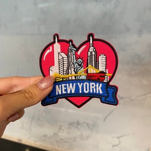 New York City Embroidery Patch - Iron On, Sew On, Major US City Patch, NYC, Big Apple State