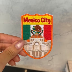 Mexico City Travel Embroidery Patch - Iron On, Sew On, North America Patch