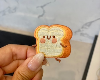 Breakfast/Toast Embroidery Patch - Iron On