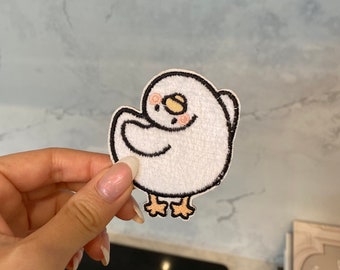 Silly Duck Embroidery Patch - Iron On, Sew On, Patch for Bag, Patch for Sweater