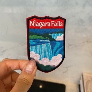 Niagara Falls Travel Embroidery Patch - Iron On, Sew On, Canada, USA