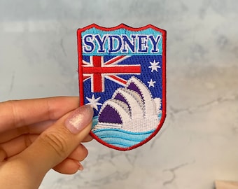 Sydney Australia Travel Embroidery Patch - Iron On, Sew On, Major City Patch, Aussie Patch