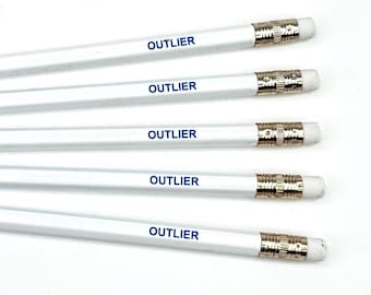 Public Health Pencils - Outlier Edition - White Blue - 5 Pack