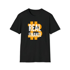 Real Finance Bitcoin T-Shirt: Crypto Store of Value Tee
