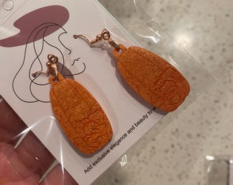 Pendientes florales de calabaza