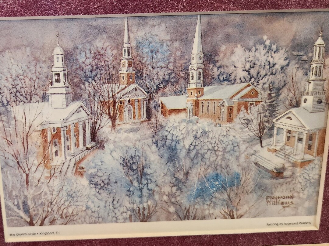 The Church Circle Kingsport TN Raymond Williams Framed Etsy