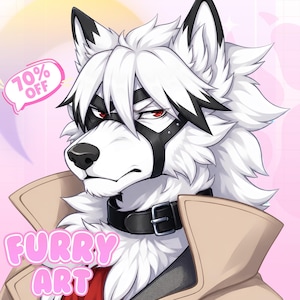 Custom Furry Art Commission, Fursona Profile Picture, Custom Furry PFP, Personalized Anthro Character Drawing, Furry Art, Fursona Commission