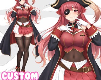 Custom Dakimakura & Custom Pillow | Dakimakura body pillow cover | Anime Art | Waifu, Husbando, Furry art, Vtuber