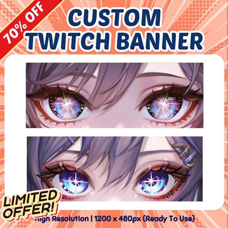 Custom Twitch Banner Twitch Banner Discord Banner Twitter Banner