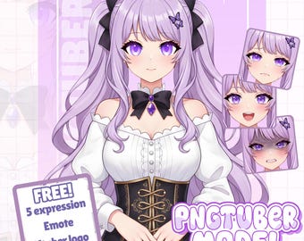Custom Anime PNGTuber Model | Pngtuber Character Design for Stream | PNGtuber Model | PNGtuber Commission | PNGtuber Anime | Twitch