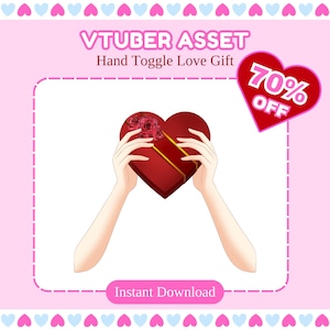 Vtuber Asset Rigged Hold Heart 6 Skintone Variations