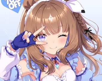 Custom Anime Character Profile Picture Commission, PFP Character, Anime Art, Personalized Avatar Icon, Vtuber