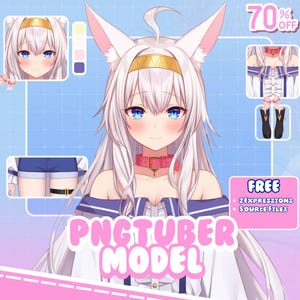 CUSTOM PNGTUBER | PNGtuber, PNG model, pngtuber commission, PNGtuber model, anime commission, veadotube, vtuber, pngtuber avatar
