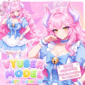 Custom Vtuber Model Live2d Commission | Custom Anime VTuber | Live2D Commission | Vtuber