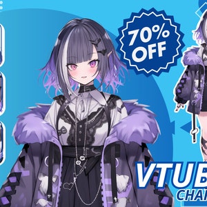 Custom LIVE2D Vtuber Model, Vtuber Commission, Vtuber Design, Vtuber Assets, Vtuber Character,  Pngtuber, live2d model, Vtuber Rigging