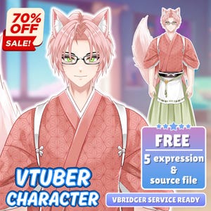 Custom Live2d-commissie | Aangepast Vtuber-model | Live2d-modelcommissie | Anime-kunst | Pngknol | Commercieel gebruik | Vtuber-item