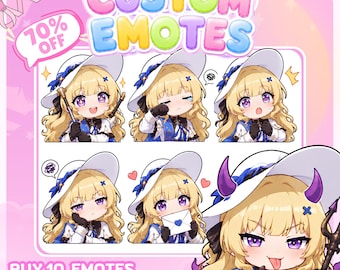 Custom Chibi Twitch Emotes Commission | Custom Animated Emotes | Emotes | Discord emotes | Twitch Emotes