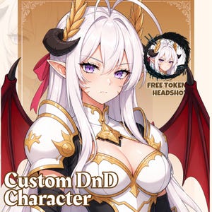 Custom DND Character Art | DND Commission, DnD, Dungeons and Dragons, DnD Character sheet, DND model