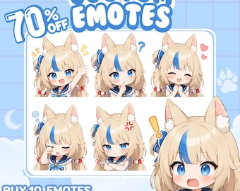 カスタムTwitchエモート｜エモート｜ストリーマー向けTwitchエモート｜ちびキャラエモート｜エモート依頼｜Discordエモート｜Vtuberエモート