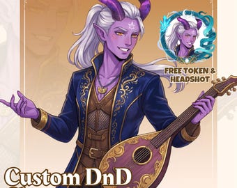 Benutzerdefinierte D&D Charakter Kunst | D&D Beauftragung | DnD Charakterbogen | Fantasy-Rollenspiel Auftragsarbeit | Fantasy-Rollenspiel Auftragsarbeit | Fantasy Charakter Design