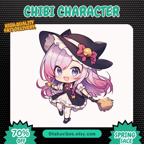 CUSTOM CHIBI, Chibi Character,Chibi Emotes, Cute Anime Chibi, CustomChibi Commission, Chibi, Pet, Fanart, High Quality CustomChibi Anime Art