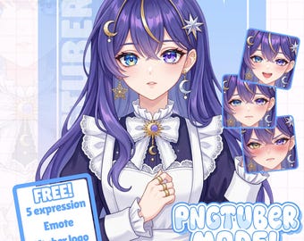 Custom Anime PNGTuber Model | Pngtuber Character Design for Stream | PNGtuber Model | PNGtuber Commission | PNGtuber Anime | Twitch