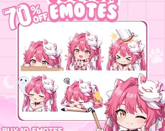 カスタムTwitchエモート｜エモート｜ストリーマー向けTwitchエモート｜ちびキャラエモート｜エモート依頼｜Discordエモート