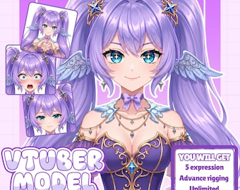 Encargo de modelo Vtuber personalizado en Live2D / Vtuber / Vtuber femenino y masculino / Encargo de modelo Vtuber / Activo Vtuber