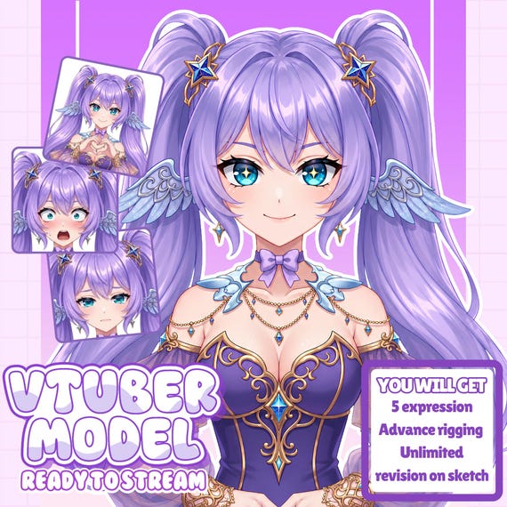 Custom Vtuber Model Live2D Commission | Vtuber | Vtuber female & male| Vtuber Model Commission | Vtuber Asset