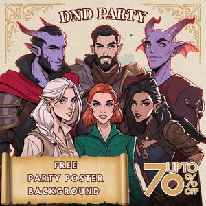 Benutzerdefinierte DND Party, D&D Coupion, D&D Charakter Kunst, Fantasy Kunst Illustration, D&D Gruppe, D&D Wahlkampf Geschenke, Rollenspiel