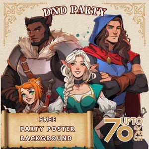 Custom DND PARTY, Dnd Character, Dnd Commission, Dnd Party, Dnd Custom, Dnd Group, Dnd Gift, Dungeons And Dragons, Custom Dnd Character