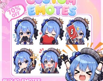 Custom Chibi Twitch Emotes Commission | Custom Animated Emotes | Emotes | Discord emotes | Twitch Emotes