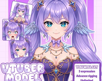 Custom Vtuber Commission Model | Vtuber Charracter | Live2d | Vtuber female & male | Vtuber Commission | Vtuber model | Vtuber Art