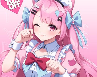 Custom Anime Character Profile Picture Commission, PFP Character, Anime Art, Personalized Avatar Icon, Vtuber