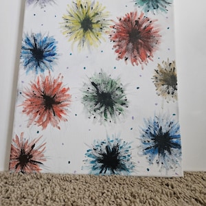 Peinture de feux d'artifice