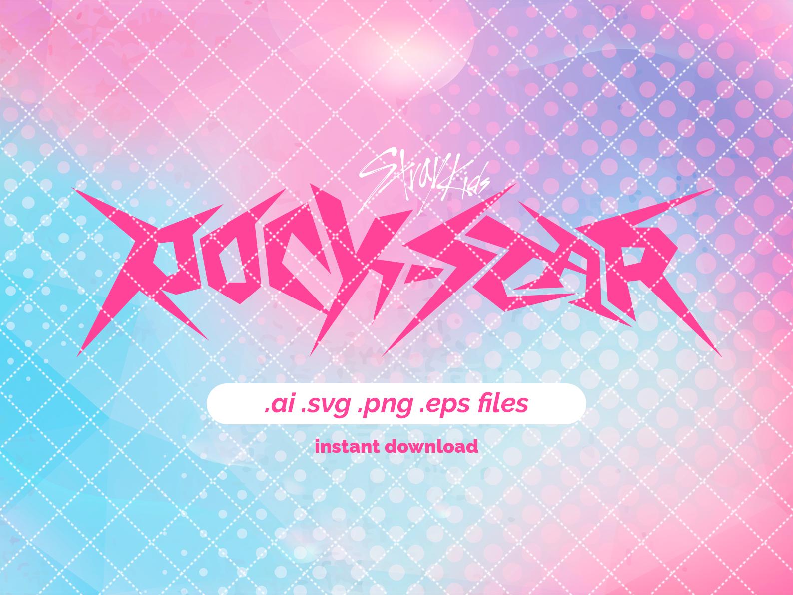 Stray Kids ROCK-STAR Logo Kpop Ai, Svg, Png, Eps, Vector Skz Logo ...