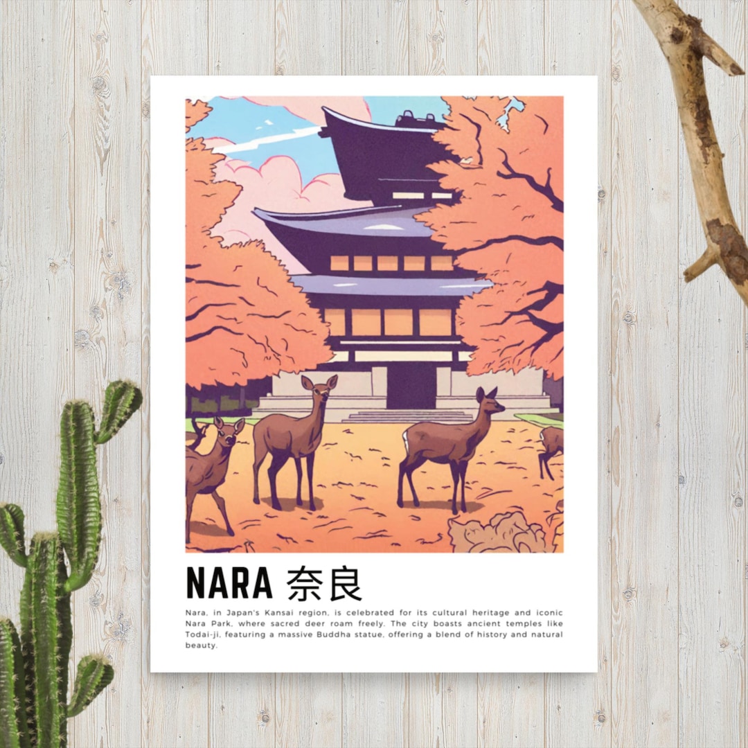 Nara Animation Nara Japan Nara Anime Poster Custom Sizes Available Printed Poster for ...