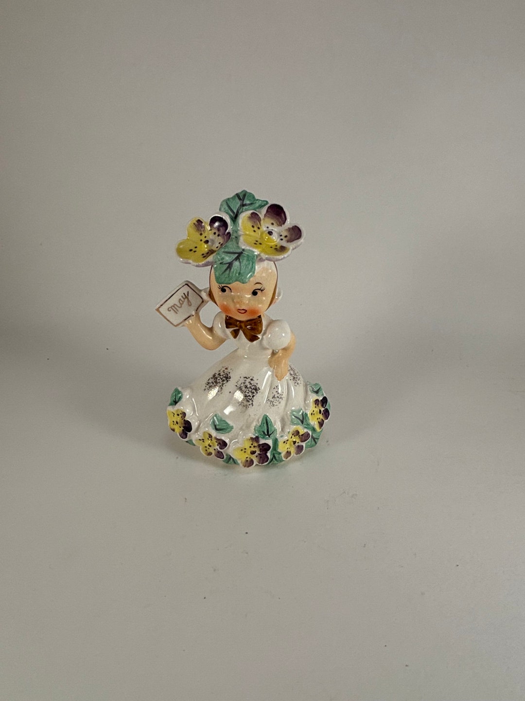 1956 napco may flower of the month girl figurine etsy