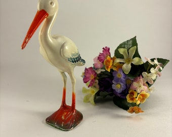 1950's Celluloid Knickerbocker Stork Rattle