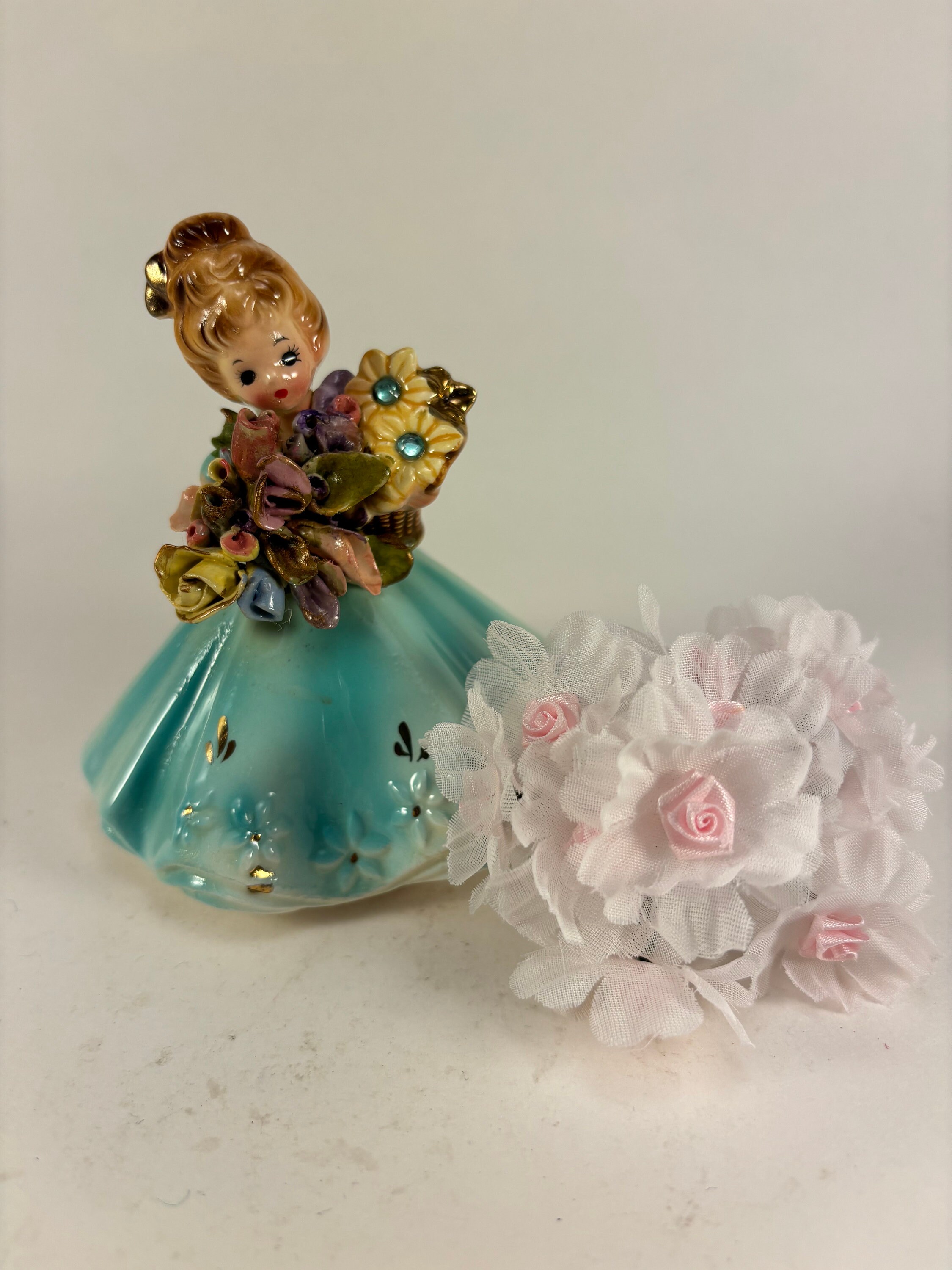 【✳︎toto✳︎さま】old ornament ❀ パピエマシェの女の子 Occupied Japan Lady - Etsy