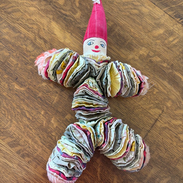 1950's-60's Yo-yo Clown Rag Doll