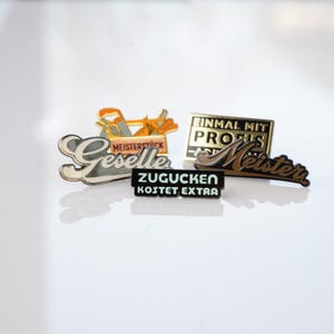 Hochwertige Handwerker Anstecker | Geschenk für Handwerker | Exklusive Pins für Meister & Gesellen